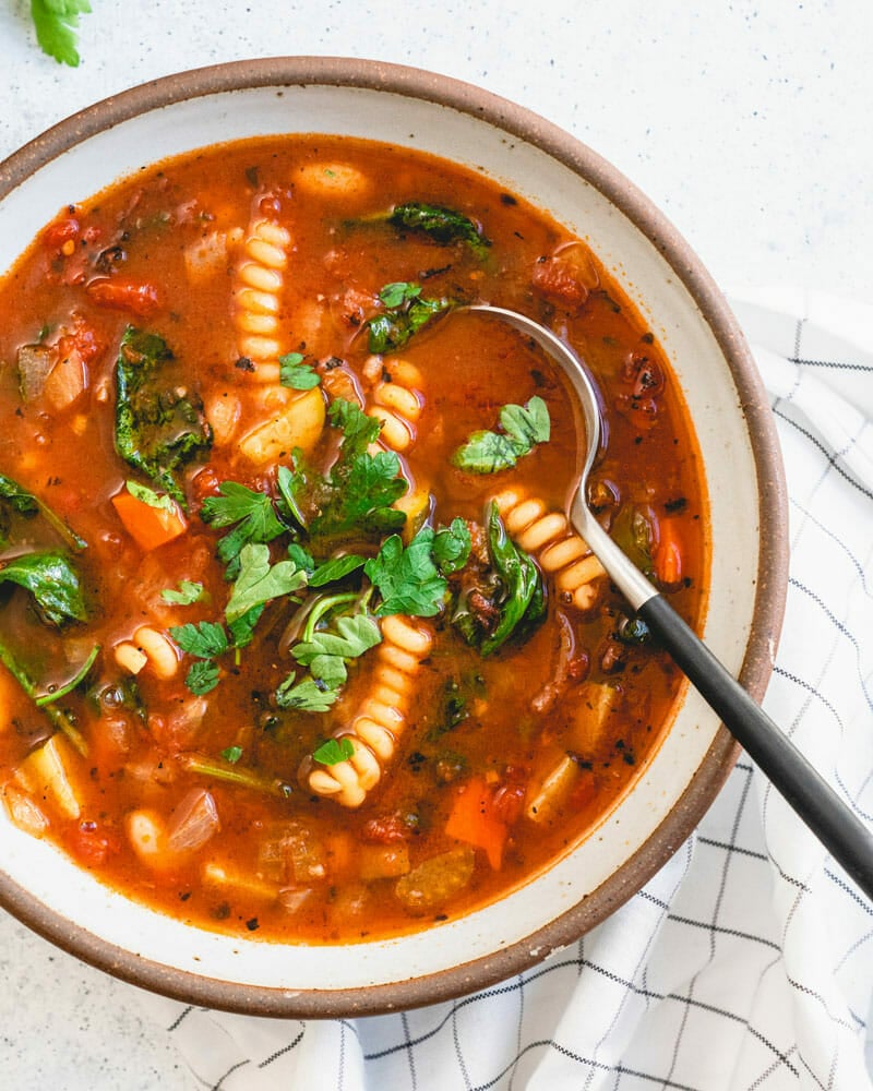 Lengva Minestrone sriuba – verda pora