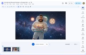 „Google Vids“ dabar leidžia filmuotis savo AI vaizdo įrašuose