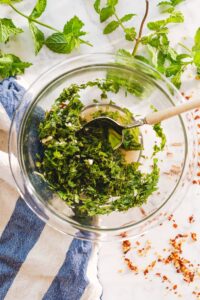 Mint Chimichurri – A Couple Cooks