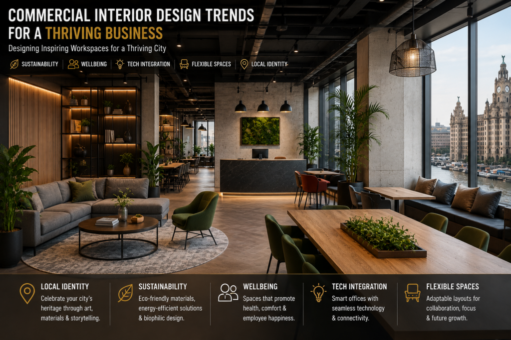 Commercial Interior Design in Liverpool for Strong Branding