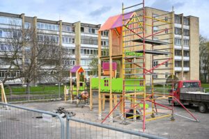 Panevėžyje kuriamas Dainavos skveras: erdvė bendruomenei atsivers iki vasaros
